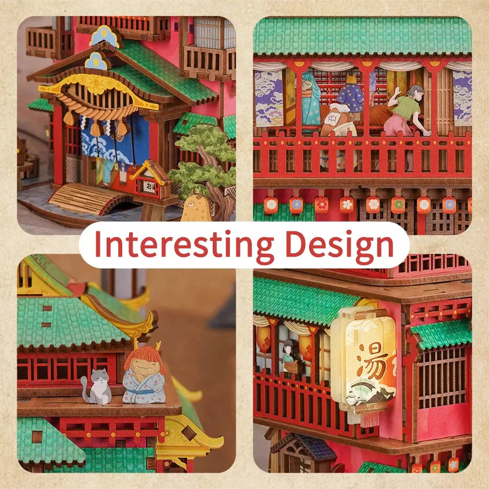 Desktrim™ | 3D Wooden Puzzle Onsen Saga Miniature kit