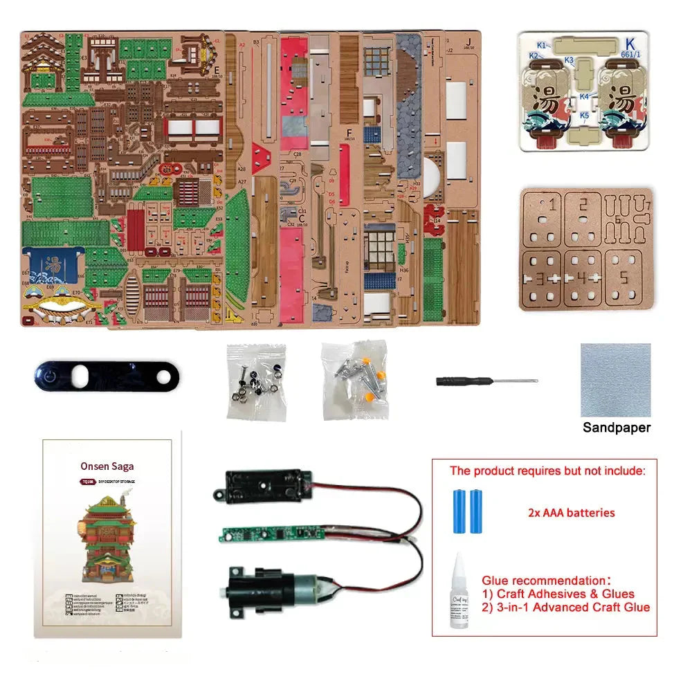 Desktrim™ | 3D Wooden Puzzle Onsen Saga Miniature kit
