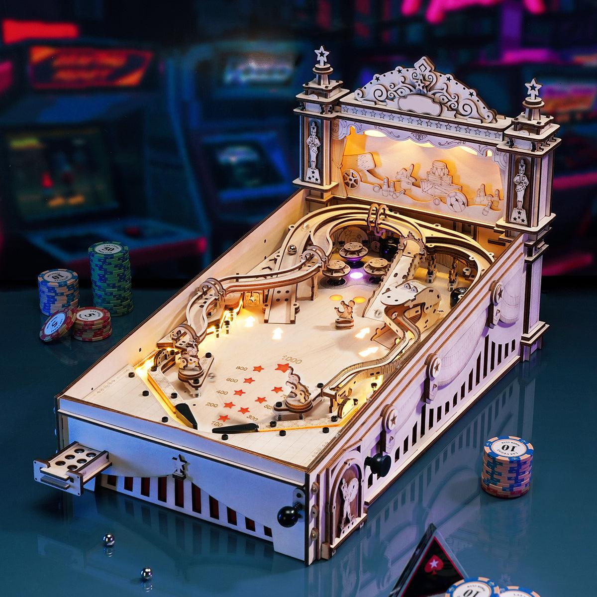 Desktrim™ | 3D Pinball Machine 3D Wooden Puzzle