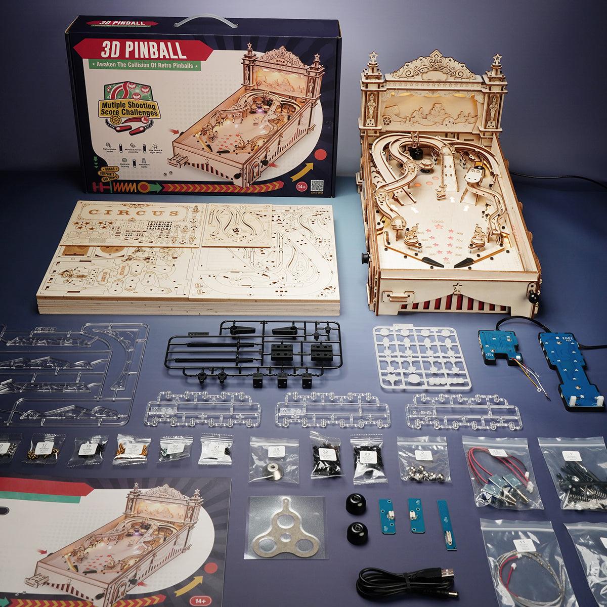 Desktrim™ | 3D Pinball Machine 3D Wooden Puzzle