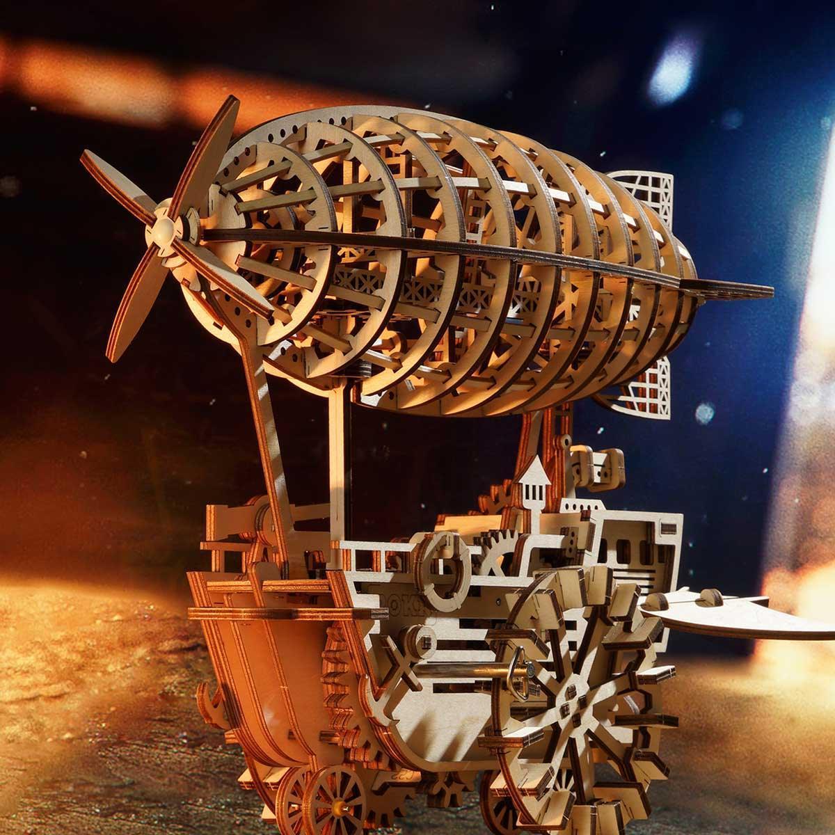 Desktrim™ | Celestial Navigator - Mechanical Steampunk Airship Model