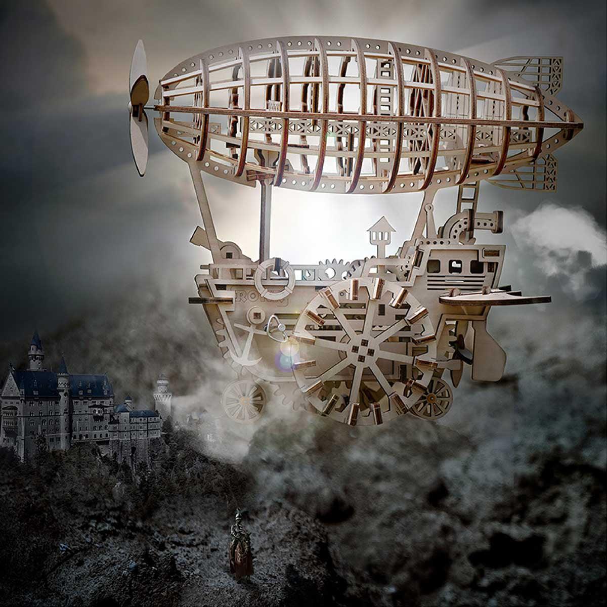 Desktrim™ | Celestial Navigator - Mechanical Steampunk Airship Model