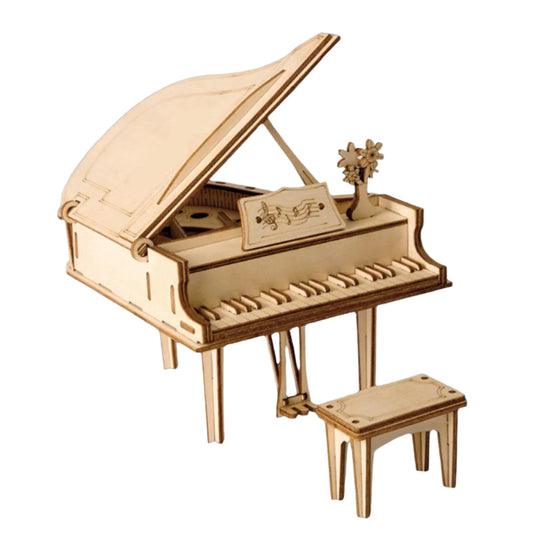 Desktrim™ | Classic Grand Piano - Wooden 3D Assembly Model