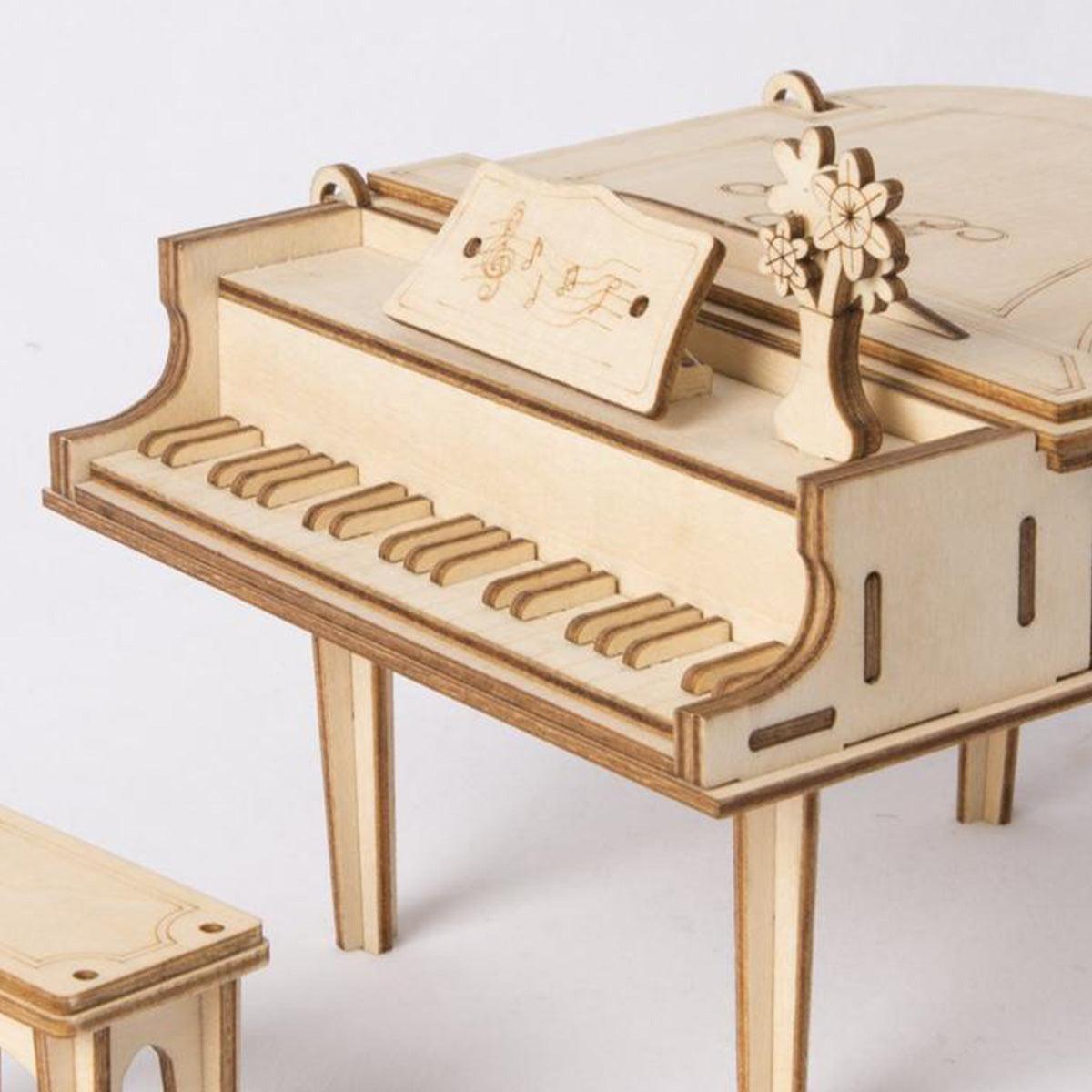 Desktrim™ | Classic Grand Piano - Wooden 3D Assembly Model