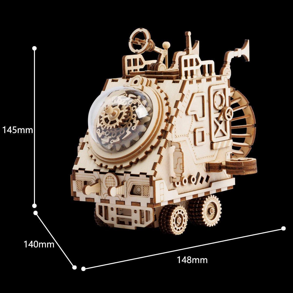Desktrim™ | Cosmic Voyager - Steampunk Spaceship Music Box Kit