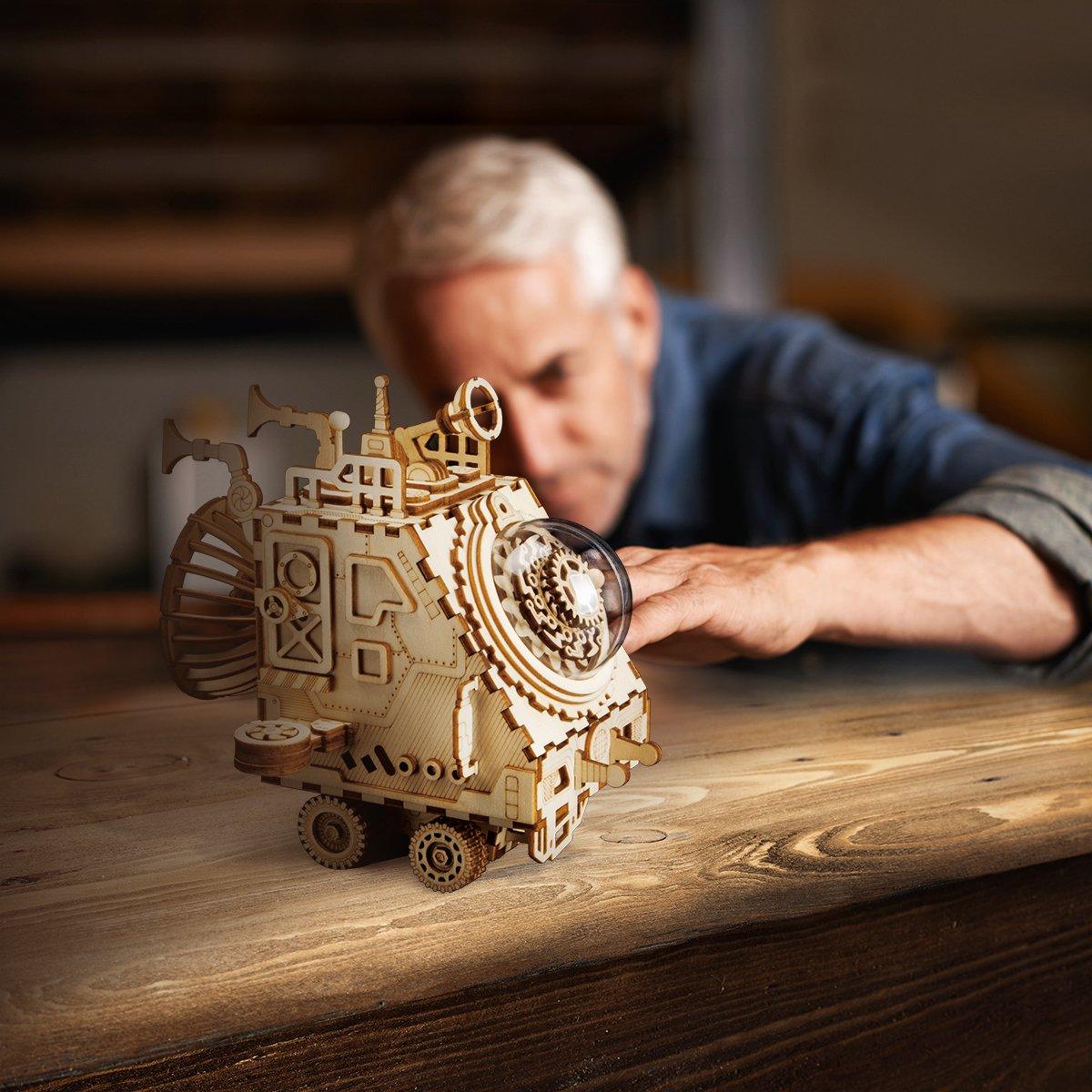 Desktrim™ | Cosmic Voyager - Steampunk Spaceship Music Box Kit