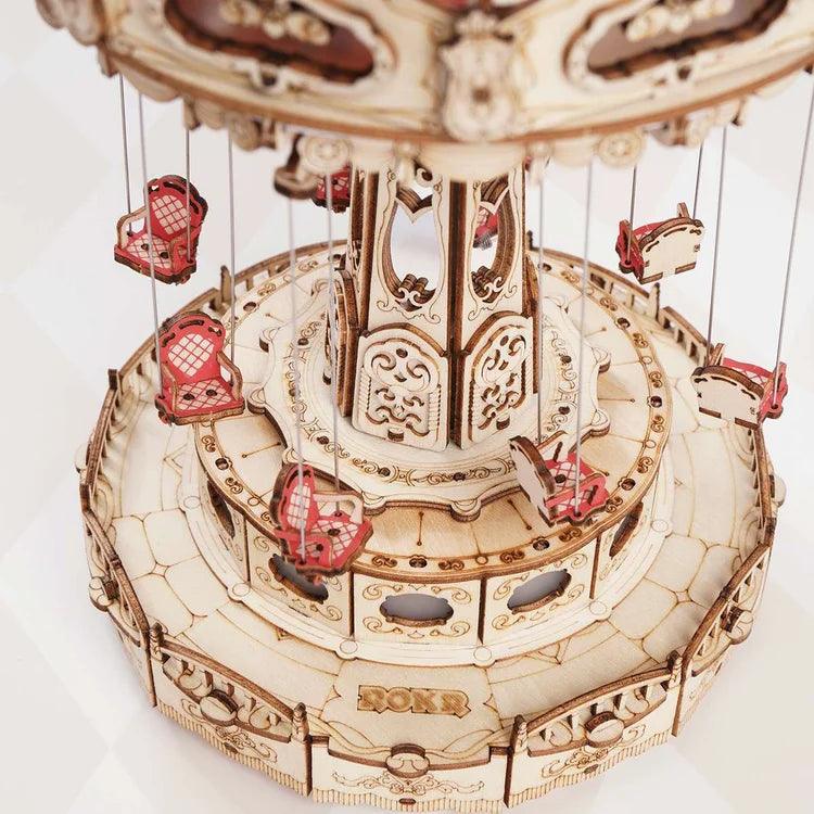 Desktrim™ | Enchanted Carousel Swing Ride Music Box
