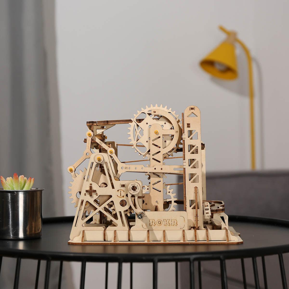 Desktrim™ | Fortress Marble Cascader - 3D Wooden Puzzle