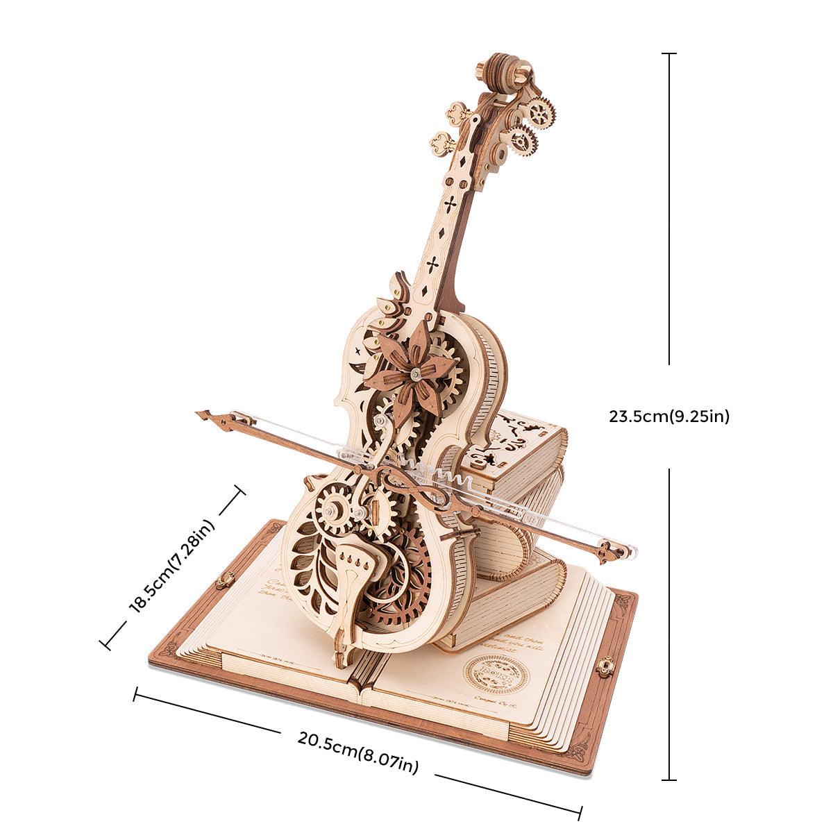 Desktrim™ | Magic Cello Mechanical Music Box 3D Wooden Puzzle