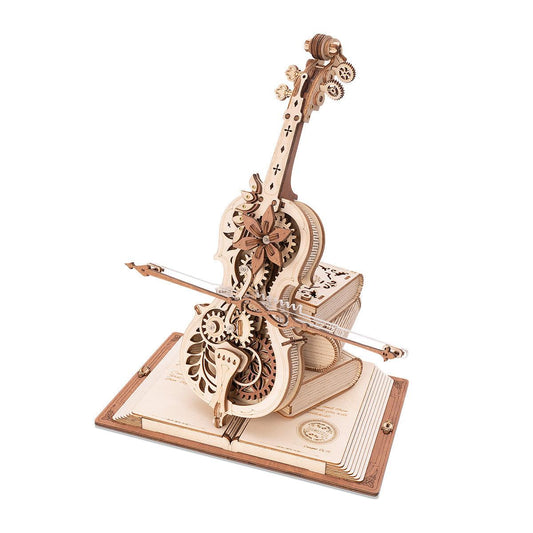 Desktrim™ | Magic Cello Mechanical Music Box 3D Wooden Puzzle