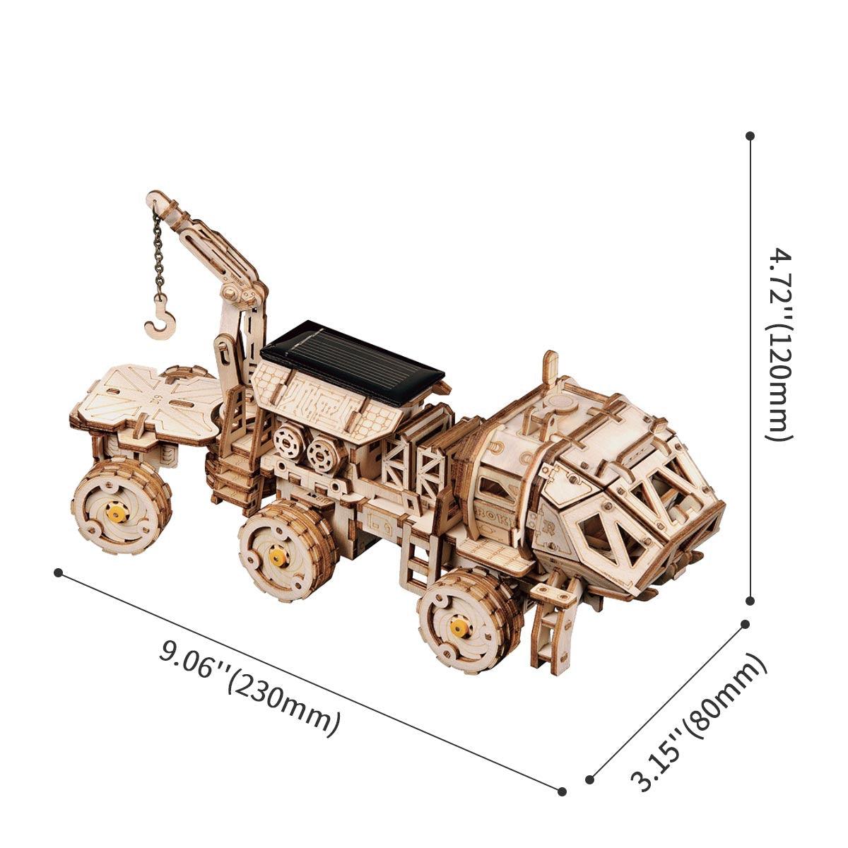 Desktrim™ | Solar Explorer Rover - Educational STEM Wooden Model Kit