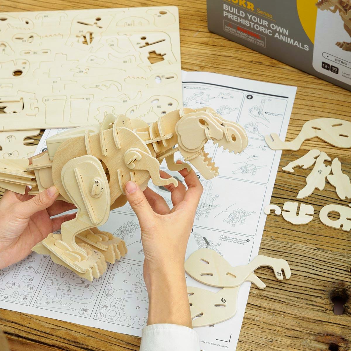 Desktrim™ | Sound Command Rex - Interactive T-Rex Building Kit
