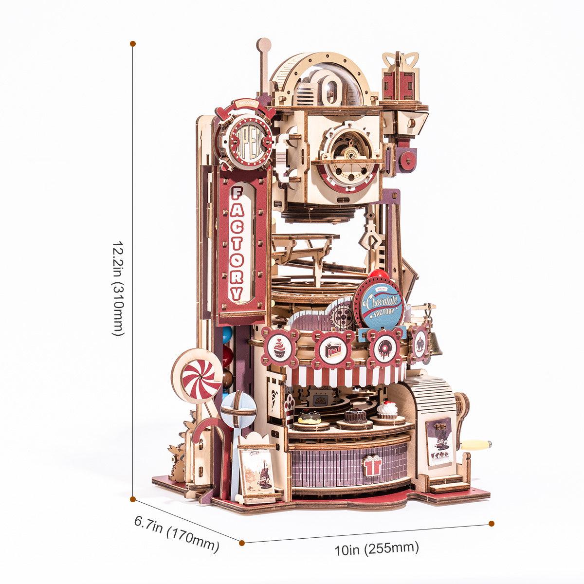 Desktrim™ | Sweet Factory Marble Run - 3D Wooden Puzzle