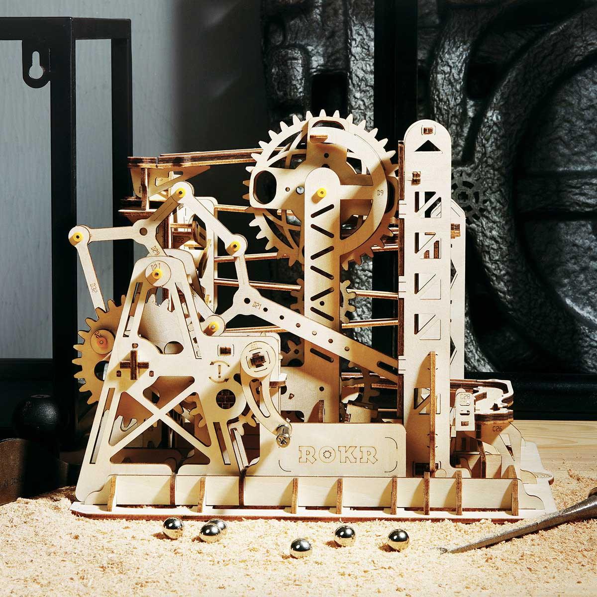 Desktrim™ | Swingback Explorer - 3D Wooden Puzzle Marbel Run