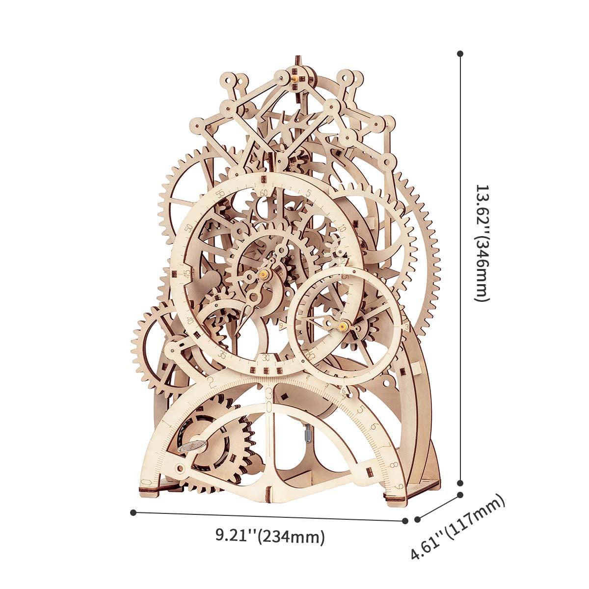 Desktrim™ | Temporal Craftsman Functional Wooden Pendulum Clock Kit