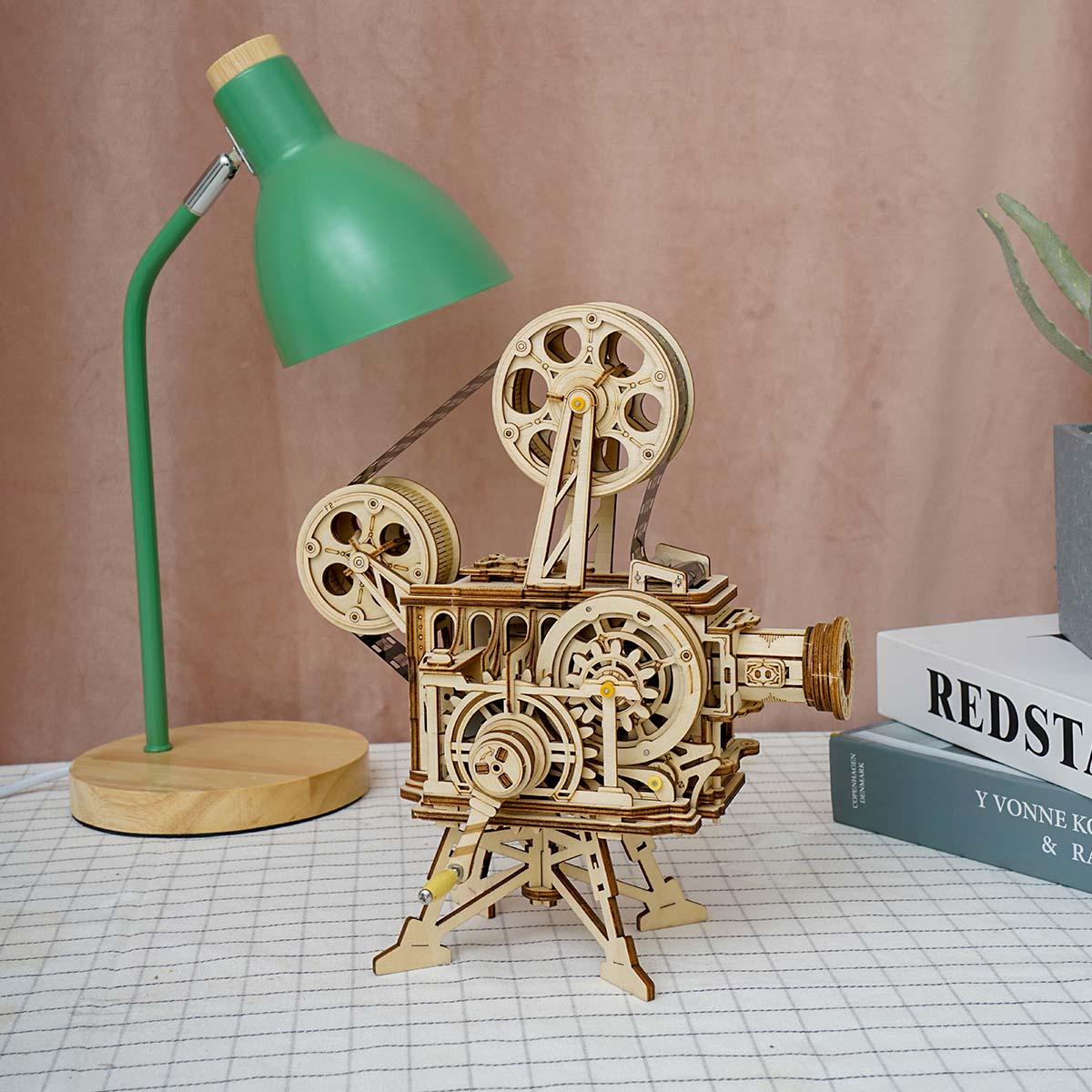 Desktrim™ | Vintage Vitascope - DIY Wooden Movie Projector