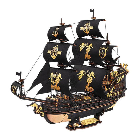 Desktrim™ | Royal Galleon Warship - 3D Wooden Puzzle