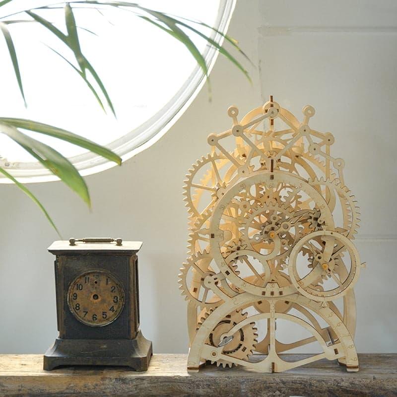 Desktrim™ | Temporal Craftsman Functional Wooden Pendulum Clock Kit