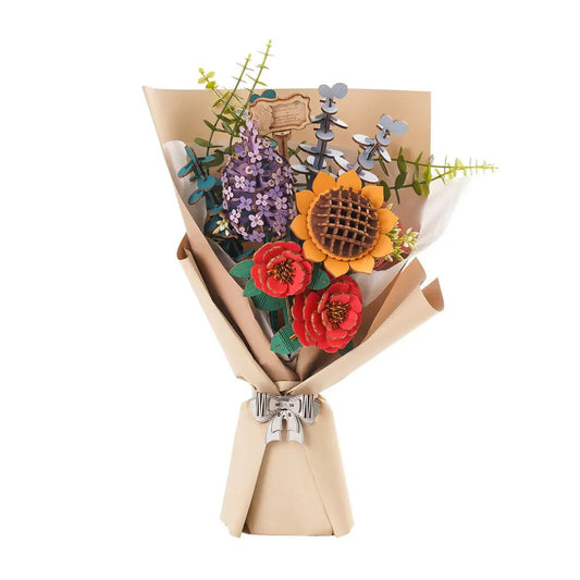 Desktrim™ | Eternal Bloom 3D Wooden Puzzle Bouquet