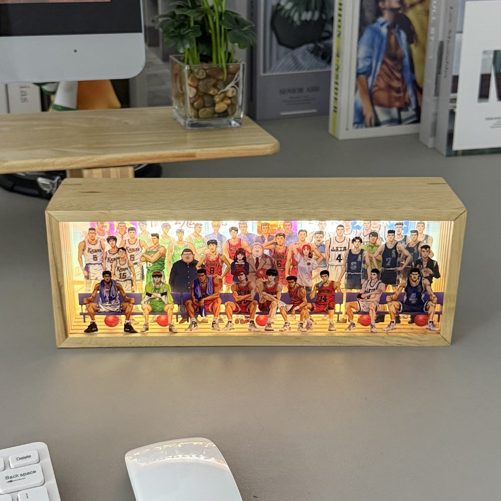 Desktrim™ | Anime Legends Acrylic Family Photo (LED Light)