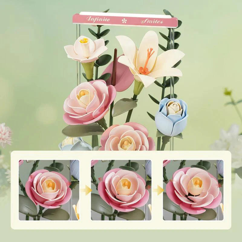 Desktrim™ | Botanical Motion Theater - A Living Bouquet Puzzle