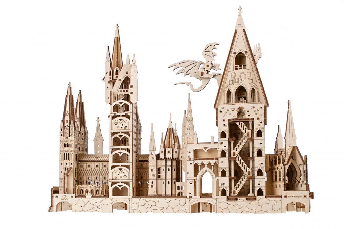 Desktrim™ | Hogwarts Magical Castle 3D Wooden Puzzle Kit