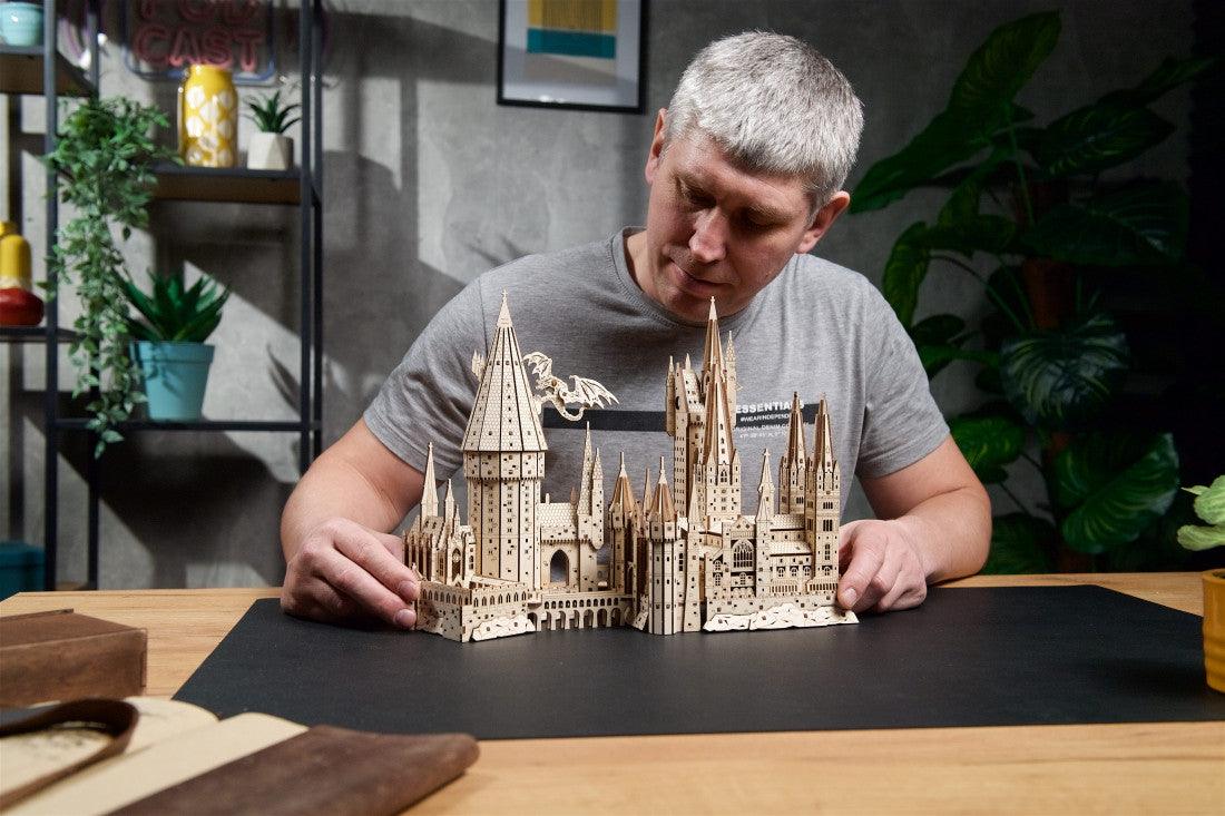 Desktrim™ | Hogwarts Magical Castle 3D Wooden Puzzle Kit