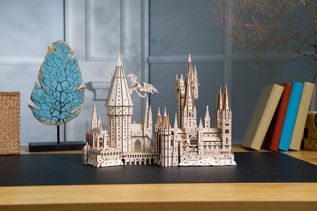 Desktrim™ | Hogwarts Magical Castle 3D Wooden Puzzle Kit