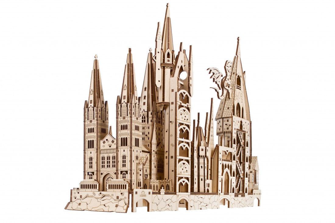 Desktrim™ | Hogwarts Magical Castle 3D Wooden Puzzle Kit