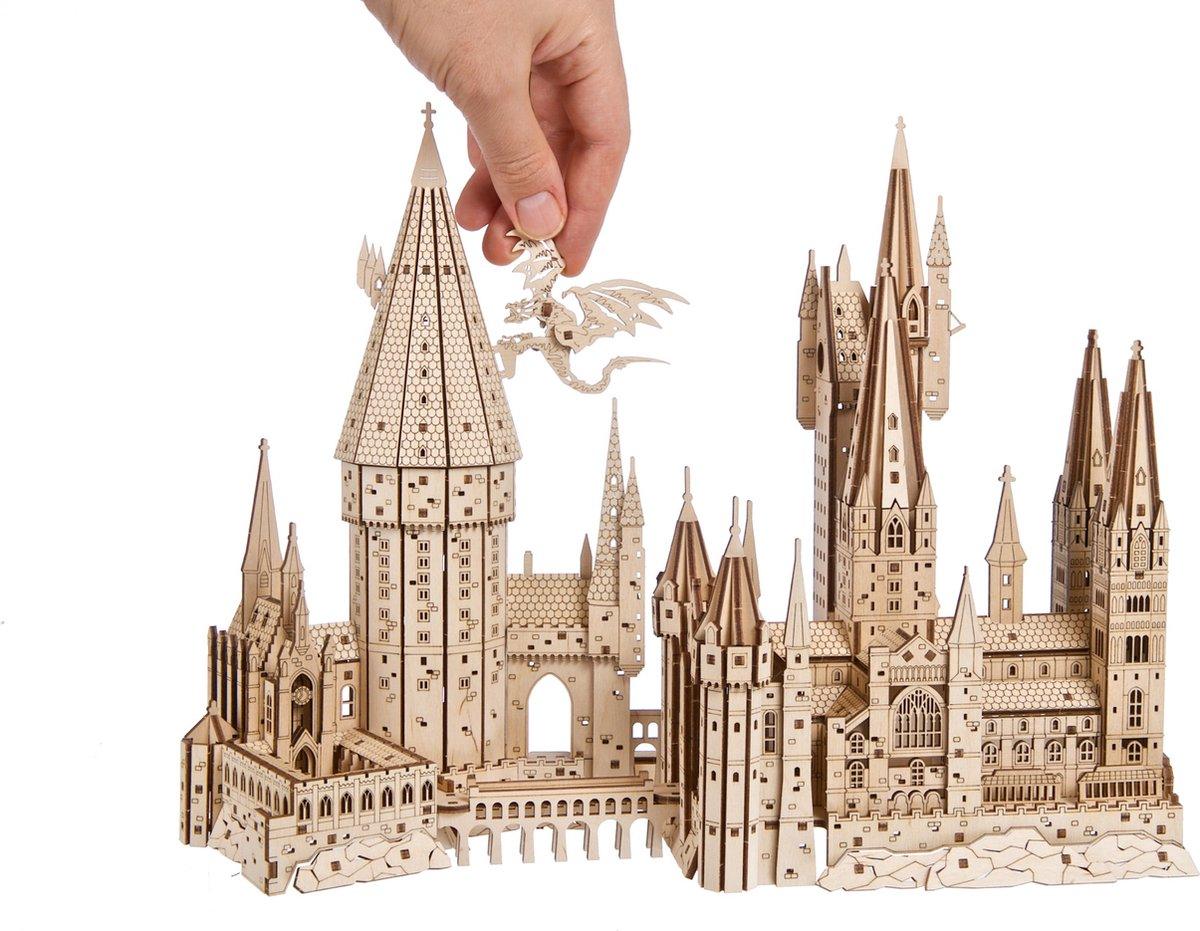 Desktrim™ | Hogwarts Magical Castle 3D Wooden Puzzle Kit