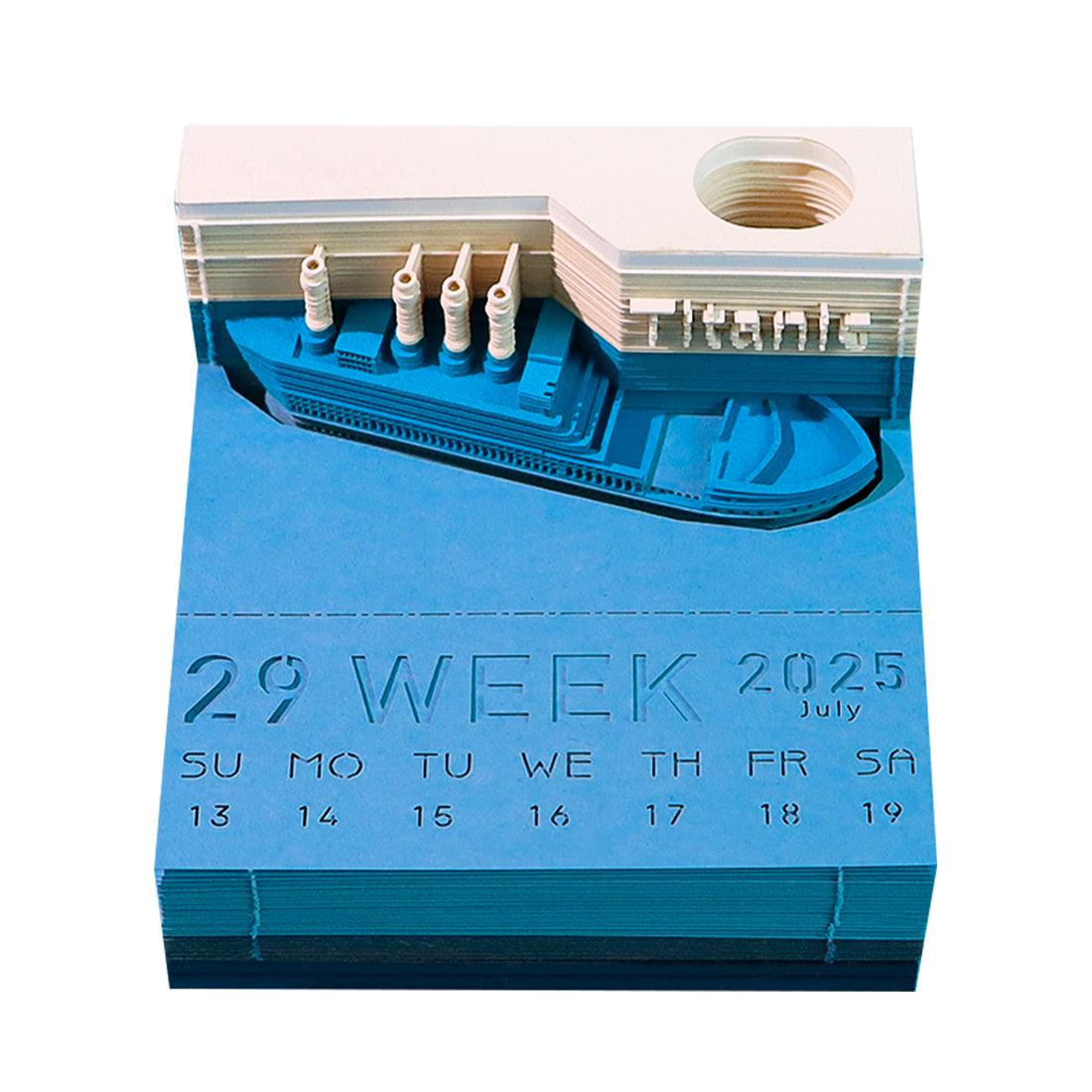 Desktrim™ | 3D Art Memo Pad & Calendar