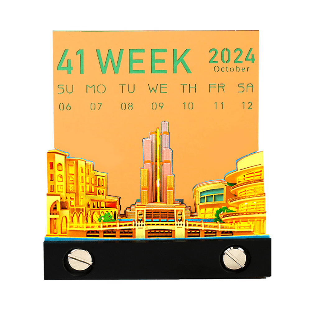 Desktrim™ | 3D Art Memo Pad & Calendar