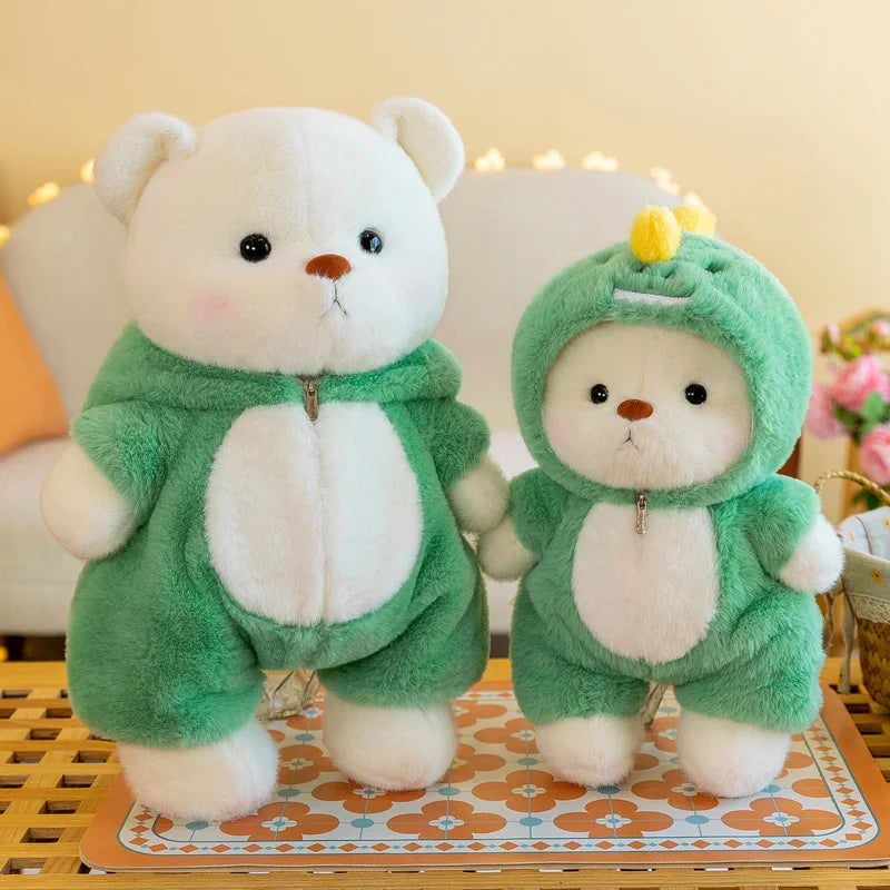Cute Soft Teddy Bear Plush Toy with Removable Hoodie - Adorable Stuffed Animal Gift
