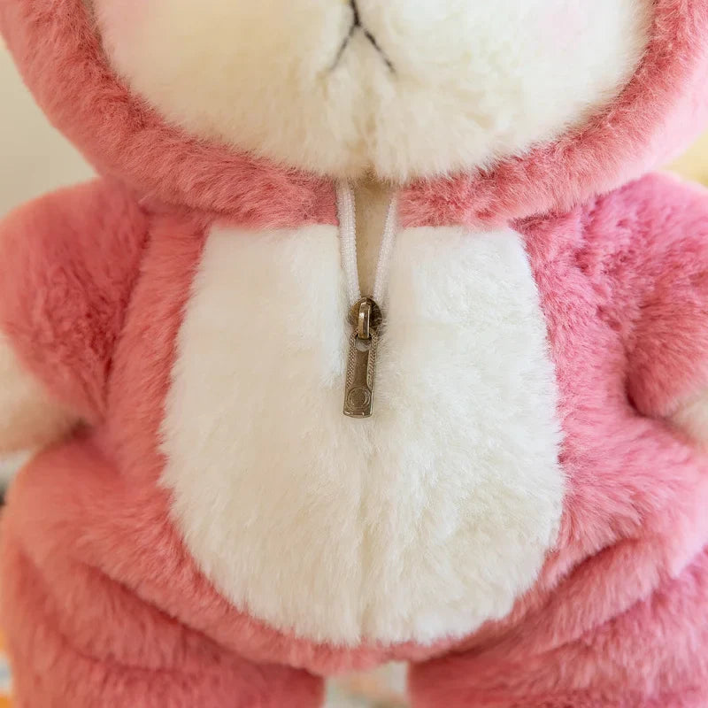 Cute Soft Teddy Bear Plush Toy with Removable Hoodie - Adorable Stuffed Animal Gift