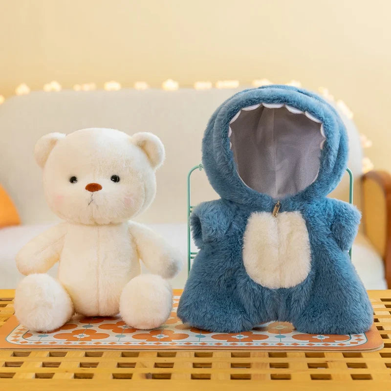Cute Soft Teddy Bear Plush Toy with Removable Hoodie - Adorable Stuffed Animal Gift