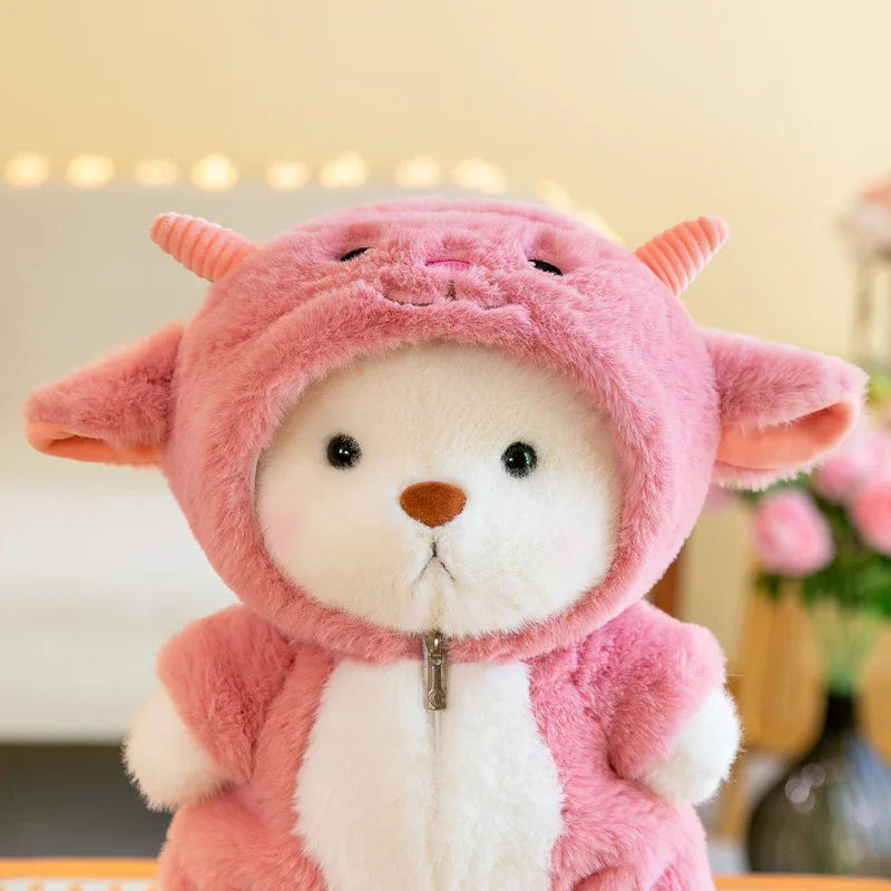 Cute Soft Teddy Bear Plush Toy with Removable Hoodie - Adorable Stuffed Animal Gift