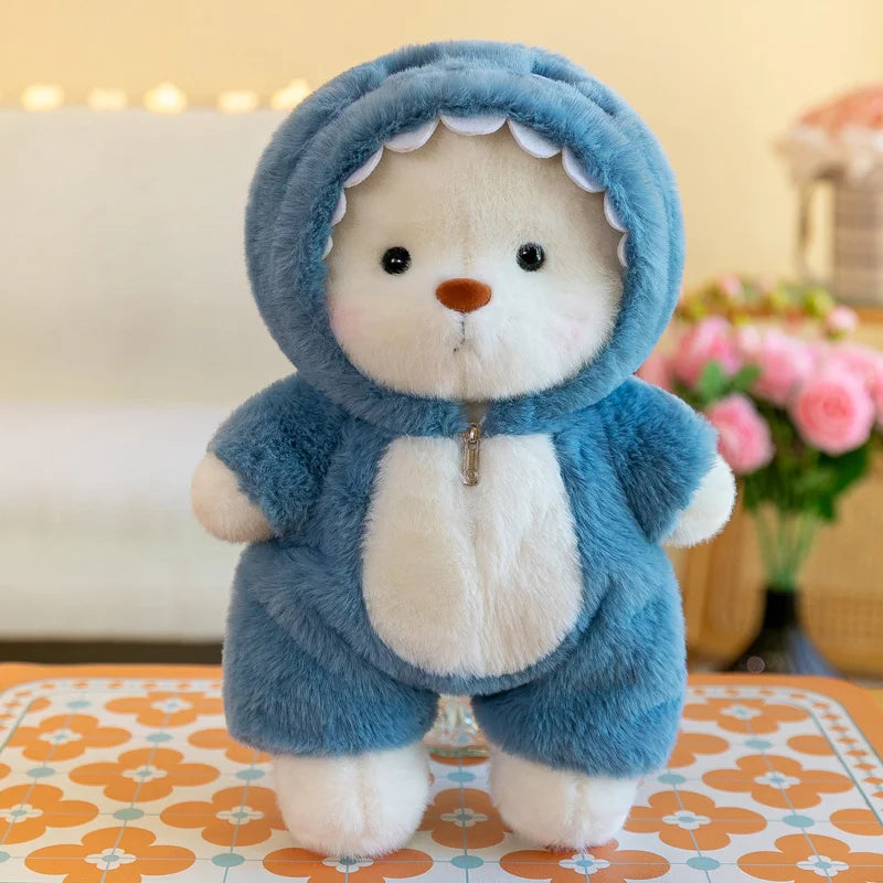 Cute Soft Teddy Bear Plush Toy with Removable Hoodie - Adorable Stuffed Animal Gift
