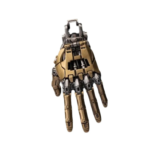 Desktrim™ | Cybernetic Hand Pendant - Articulated Steampunk Jewelry with Movable Joints