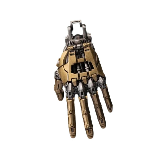 Desktrim™ | Cybernetic Hand Pendant - Articulated Steampunk Jewelry with Movable Joints