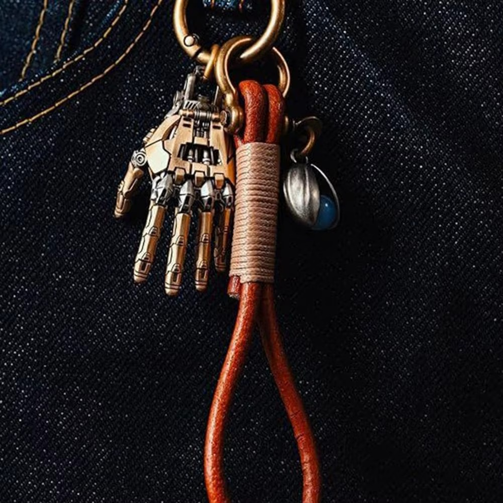 Desktrim™ | Cybernetic Hand Pendant - Articulated Steampunk Jewelry with Movable Joints