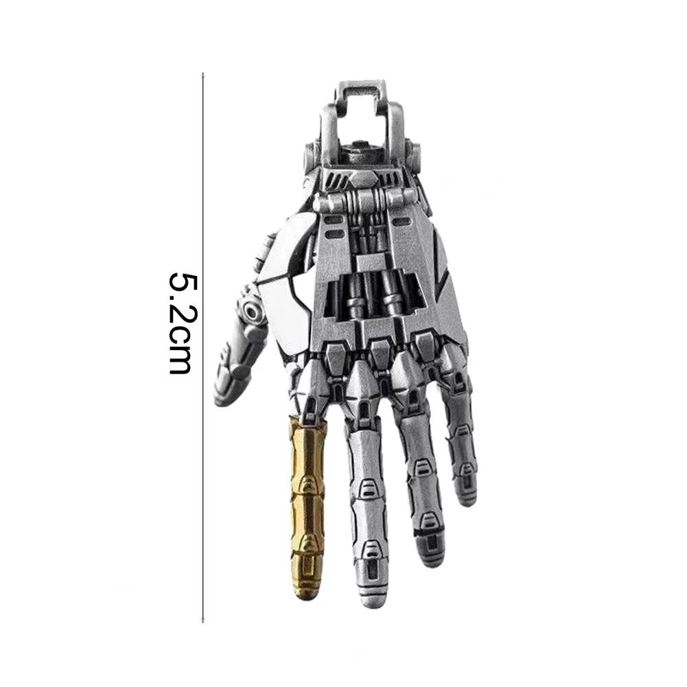 Desktrim™ | Cybernetic Hand Pendant - Articulated Steampunk Jewelry with Movable Joints