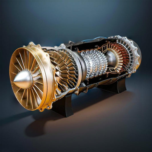 Desktrim™ | DIY 1/20 WS-15 Turbofan Engine Model Kit that Works - 150+Pcs