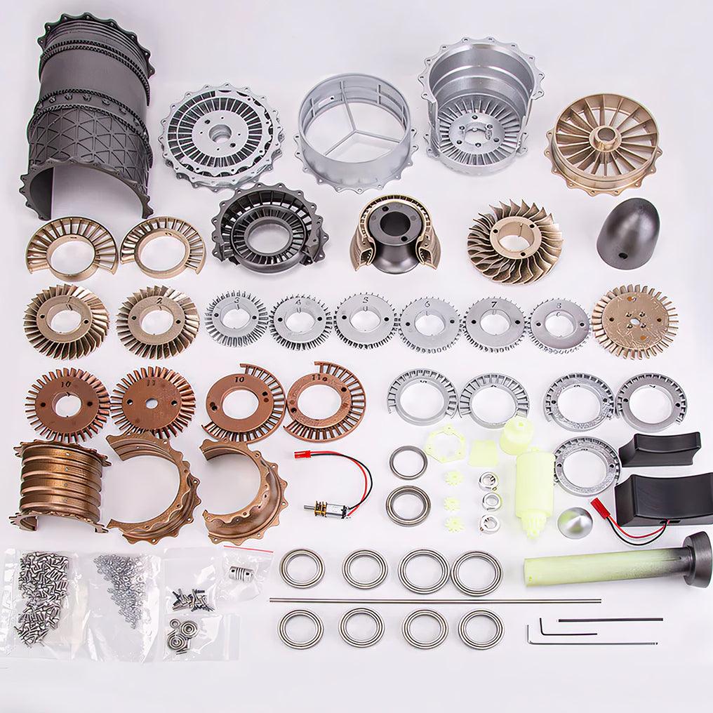Desktrim™ | DIY 1/20 WS-15 Turbofan Engine Model Kit that Works - 150+Pcs