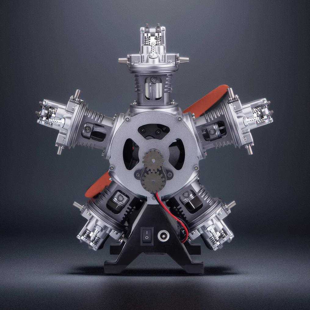 Desktrim™ | DIY 1/6 Full Metal 5 Cylinder Radial Engine Model Kit