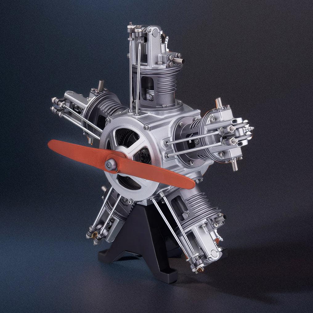Desktrim™ | DIY 1/6 Full Metal 5 Cylinder Radial Engine Model Kit