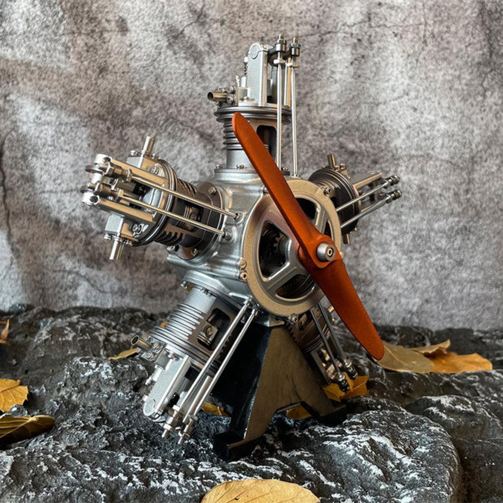 Desktrim™ | DIY 1/6 Full Metal 5 Cylinder Radial Engine Model Kit