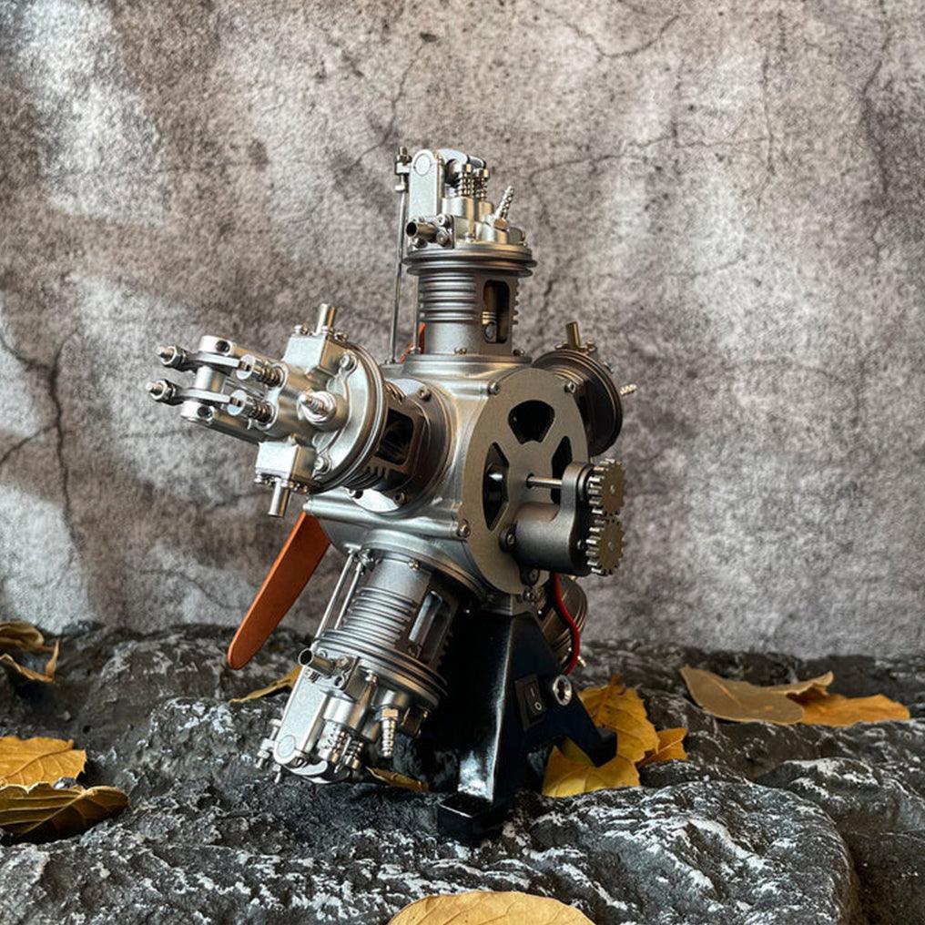 Desktrim™ | DIY 1/6 Full Metal 5 Cylinder Radial Engine Model Kit