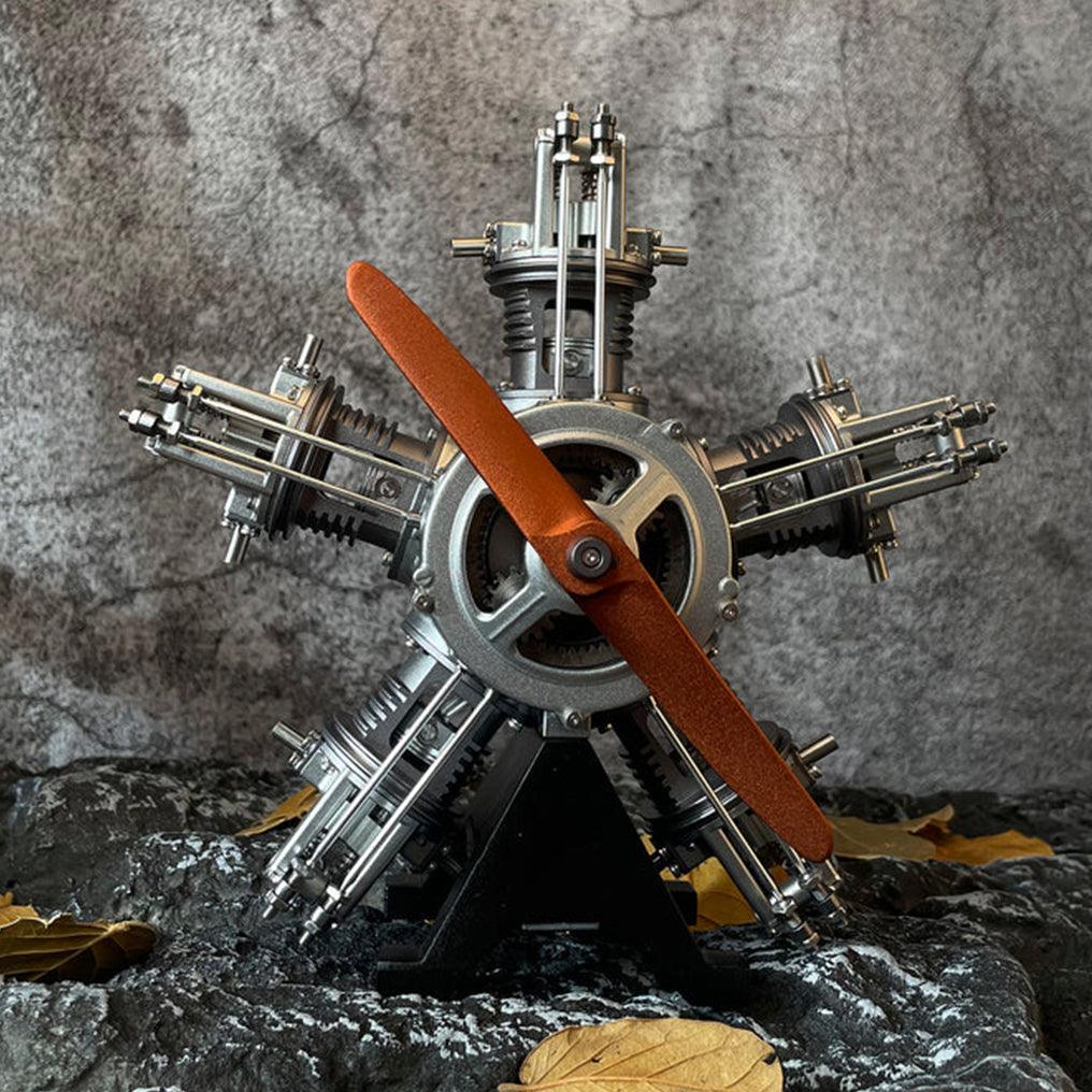 Desktrim™ | DIY 1/6 Full Metal 5 Cylinder Radial Engine Model Kit