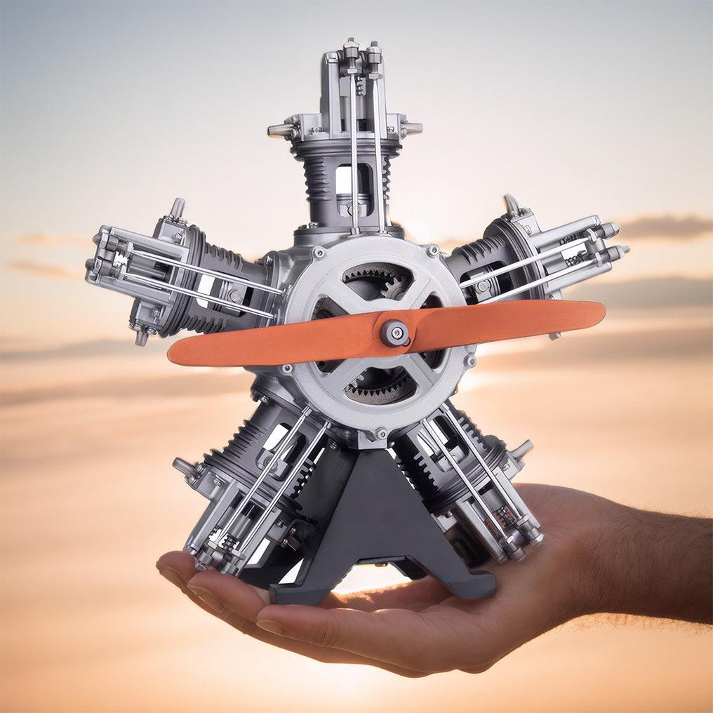 Desktrim™ | DIY 1/6 Full Metal 5 Cylinder Radial Engine Model Kit