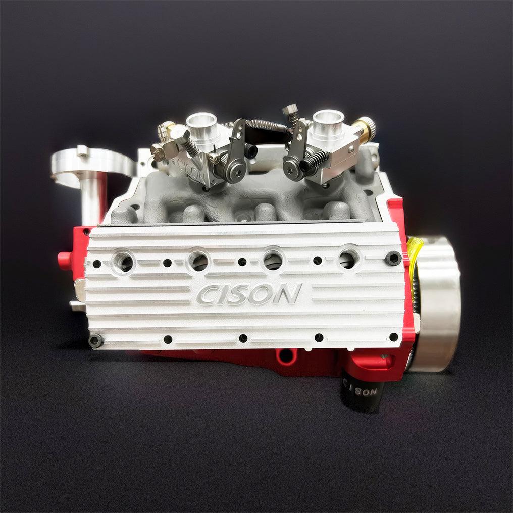 Desktrim™ | DIY 1/6 Gasoline Flathead 4-Stroke V8 Water-Cooled Engine 44CC Model Kit That Works